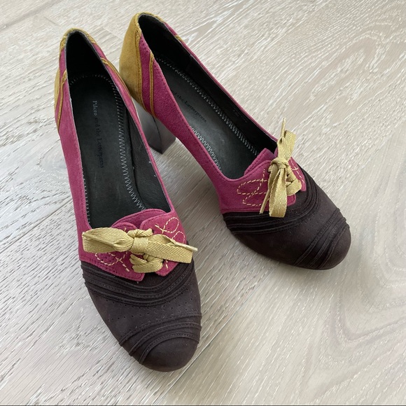 Anthropologie Nolana Suede Colorblock Pumps by Pilcro and Letterpress - Picture 8 of 9